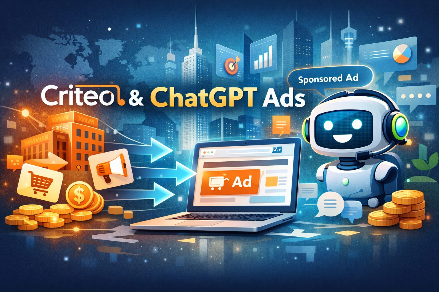 Criteo、ChatGPT広告パイロットに初のアドテクパートナーとして参入 ・・・AI広告のプログラマティック化が始まる？