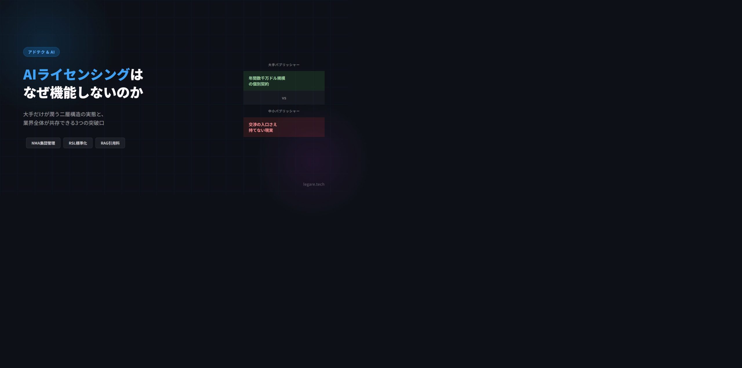 AIライセンシングはなぜ機能しないのか。パブリッシャーとAIが共存できる構造を考える